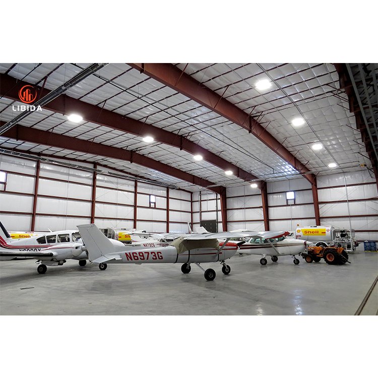 Insulated Prefab Steel Building Kits For Private Airplane Hangars / Aircraft Maintenance House