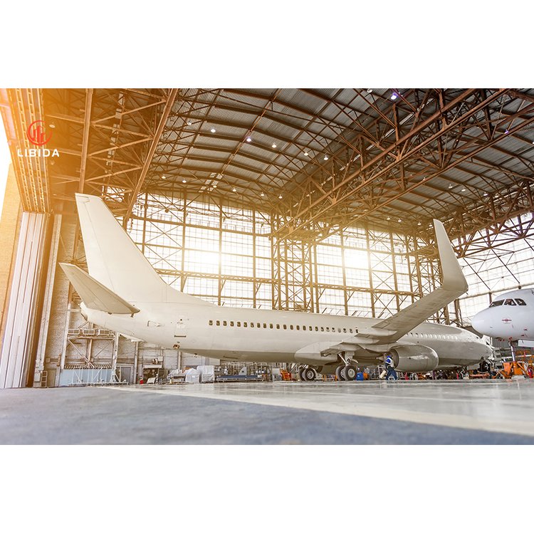 Insulated Prefab Steel Building Kits For Private Airplane Hangars / Aircraft Maintenance House