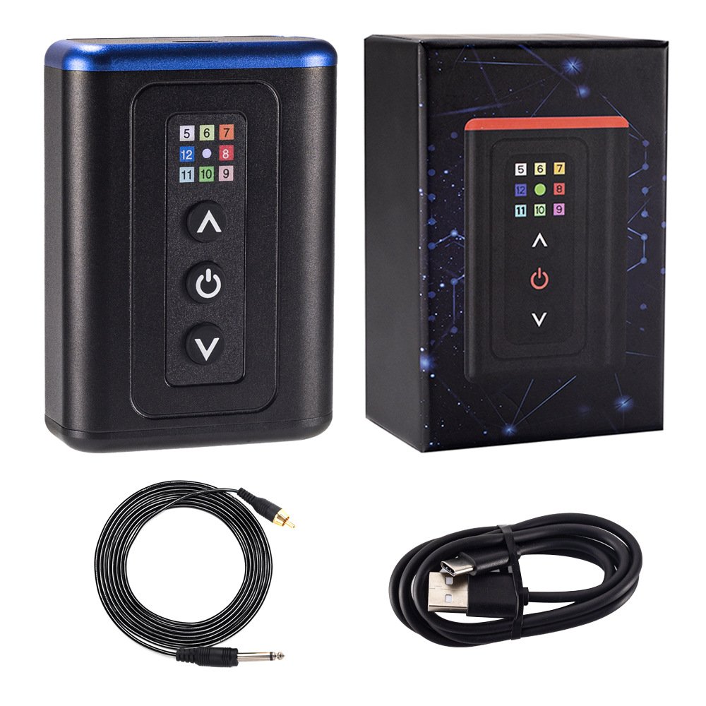 4800mah capacity Private label digital wireless tattoo power supply for tattoo machine
