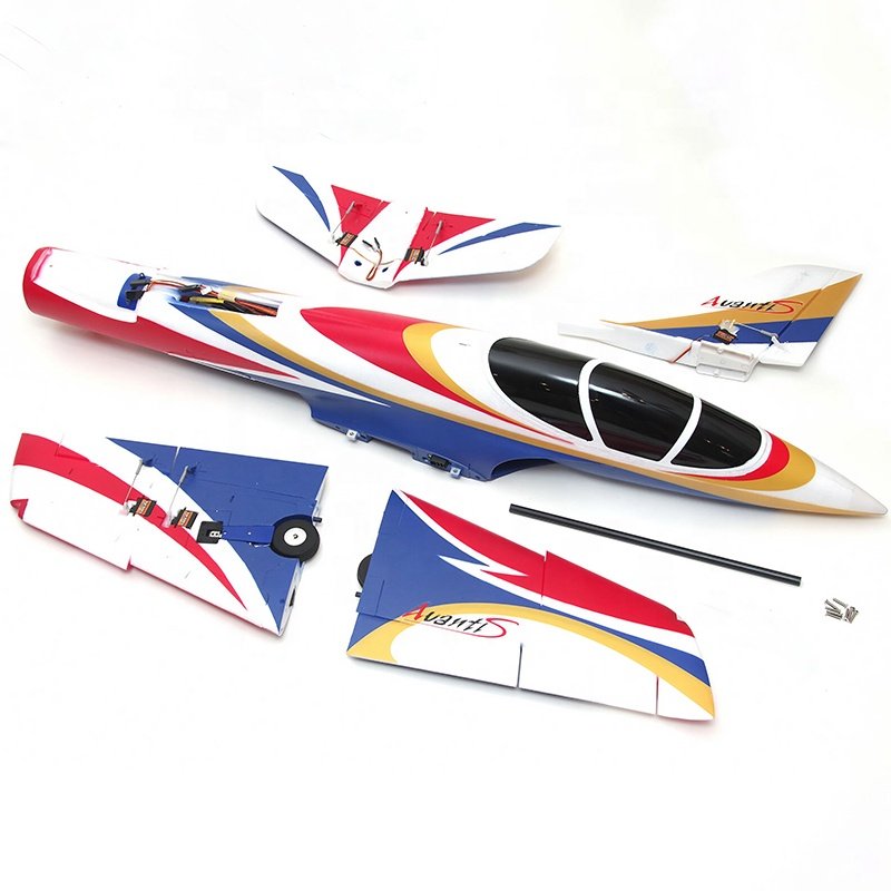 High-Speed FMS Avanti 70mm EDF V3 PNP RC Jet Plane with Hobbywing 80A ESC Metal Servos