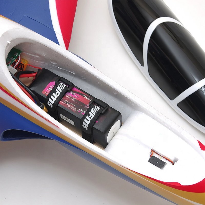High-Speed FMS Avanti 70mm EDF V3 PNP RC Jet Plane with Hobbywing 80A ESC Metal Servos