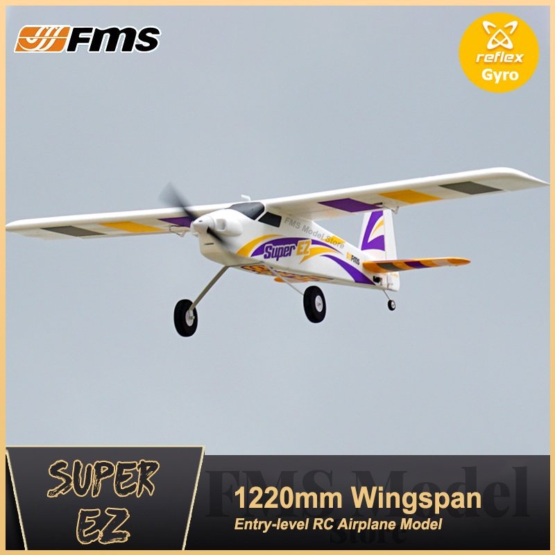 FMS 1220mm (48") Super EZ RC Trainer Aircraft Ranger EPO 4CH Radio Control Fixed Wing Model Outdoor Entry Level