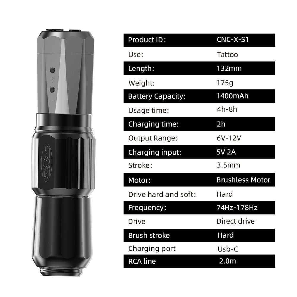 Professional Wireless Tattoo Machine Pen Digital Tattoo Pen Rotary Tattoo Pen Machine