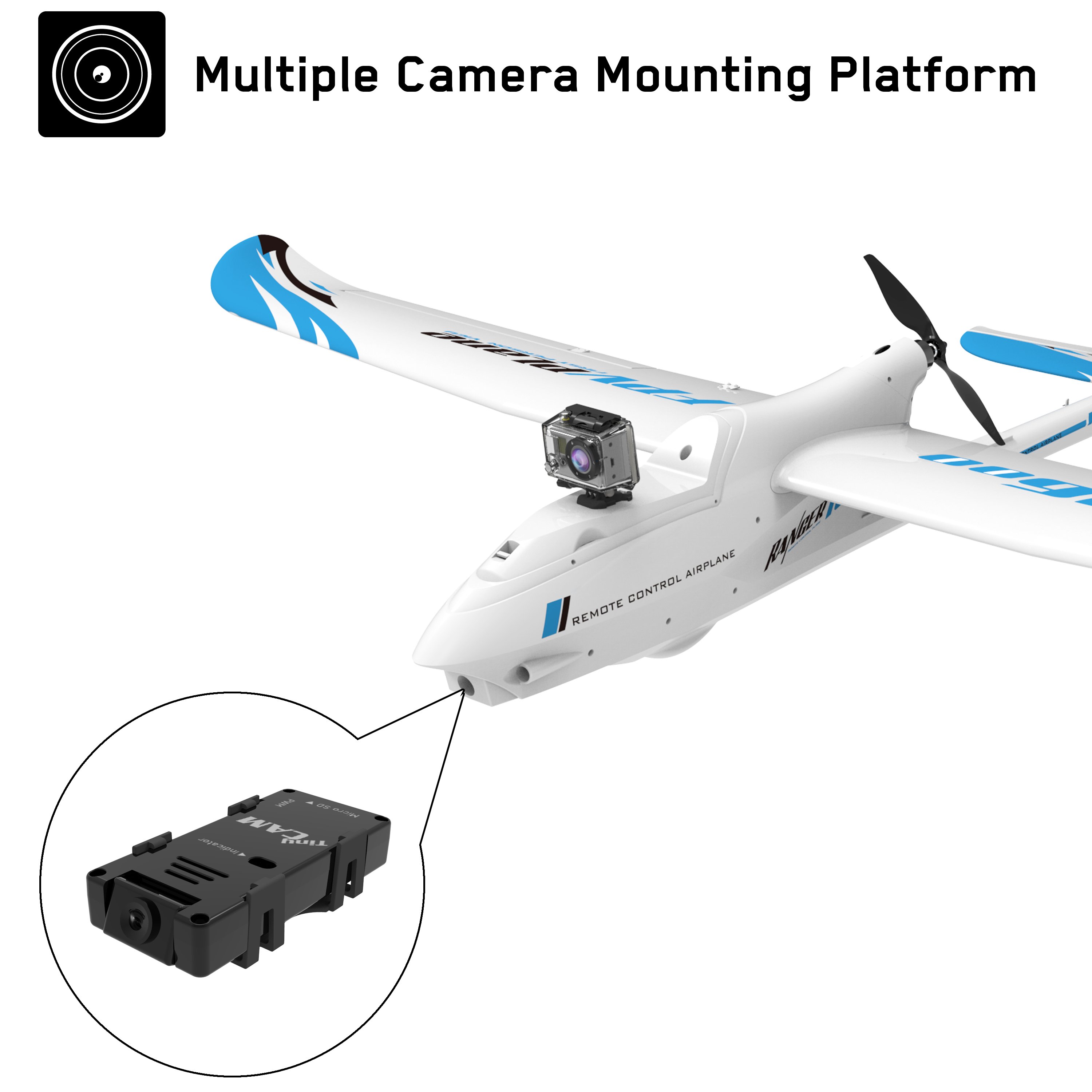FPV Electric RC Plane with 1600mm Wingspan RTF for Outdoor Adventures