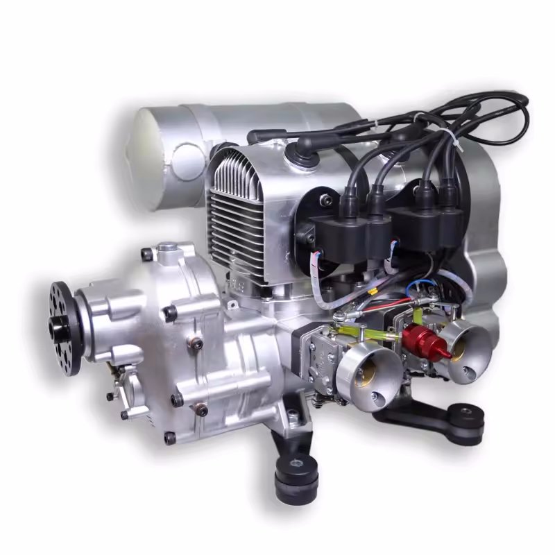 model aircraft unmanned aerial vehicle gasoline engine two-cylinder two-stroke with power generation system