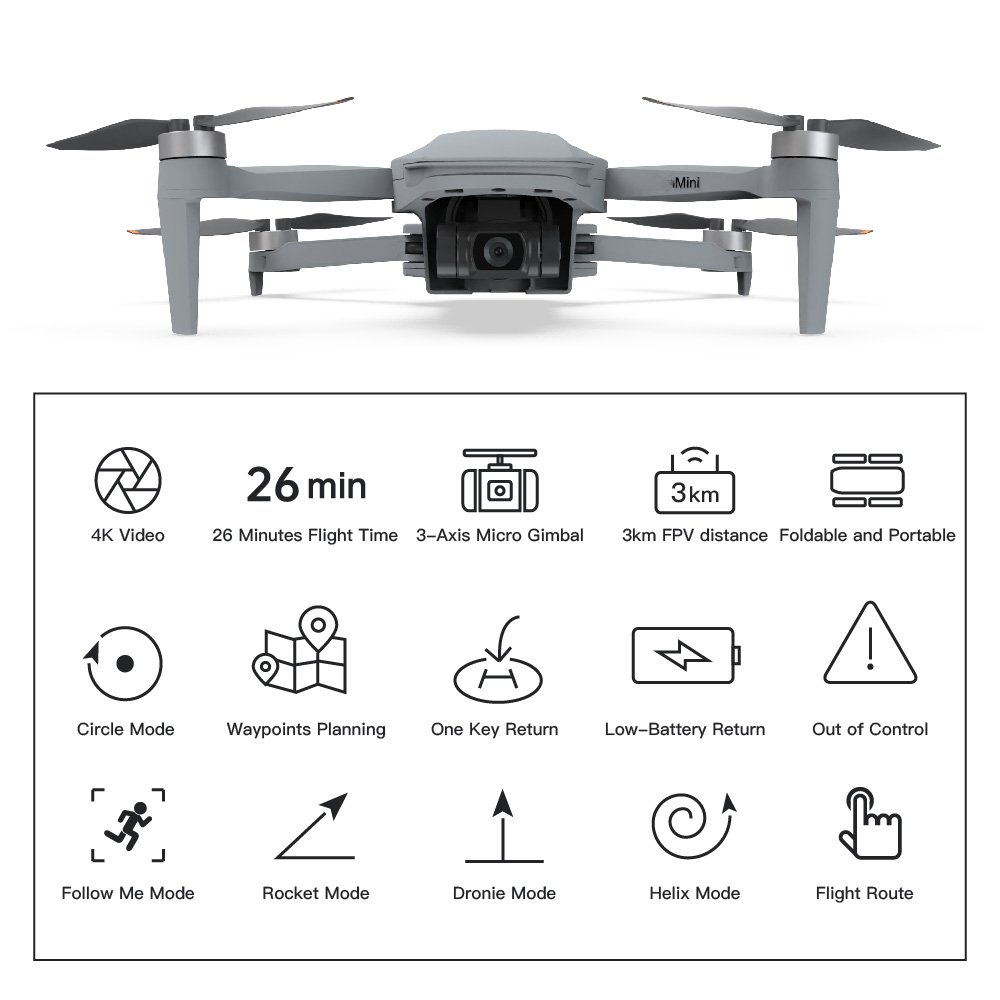 C-Fly Faith Mini 3km Long Control Distance 3 Axis 5g Wifi 4k Professional Mini Drones 4k Profesional Fpv Rc Drone