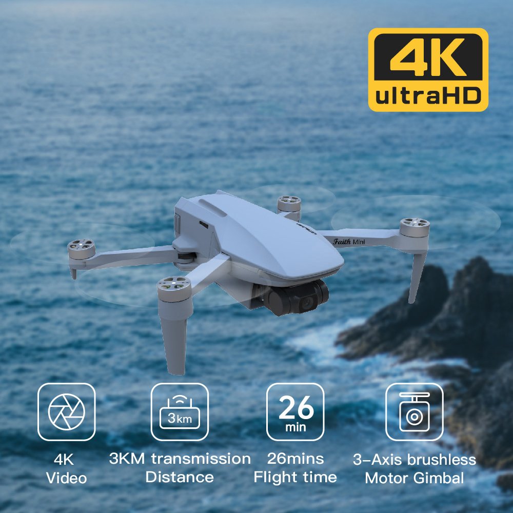 C-Fly Faith Mini 3km Long Control Distance 3 Axis 5g Wifi 4k Professional Mini Drones 4k Profesional Fpv Rc Drone
