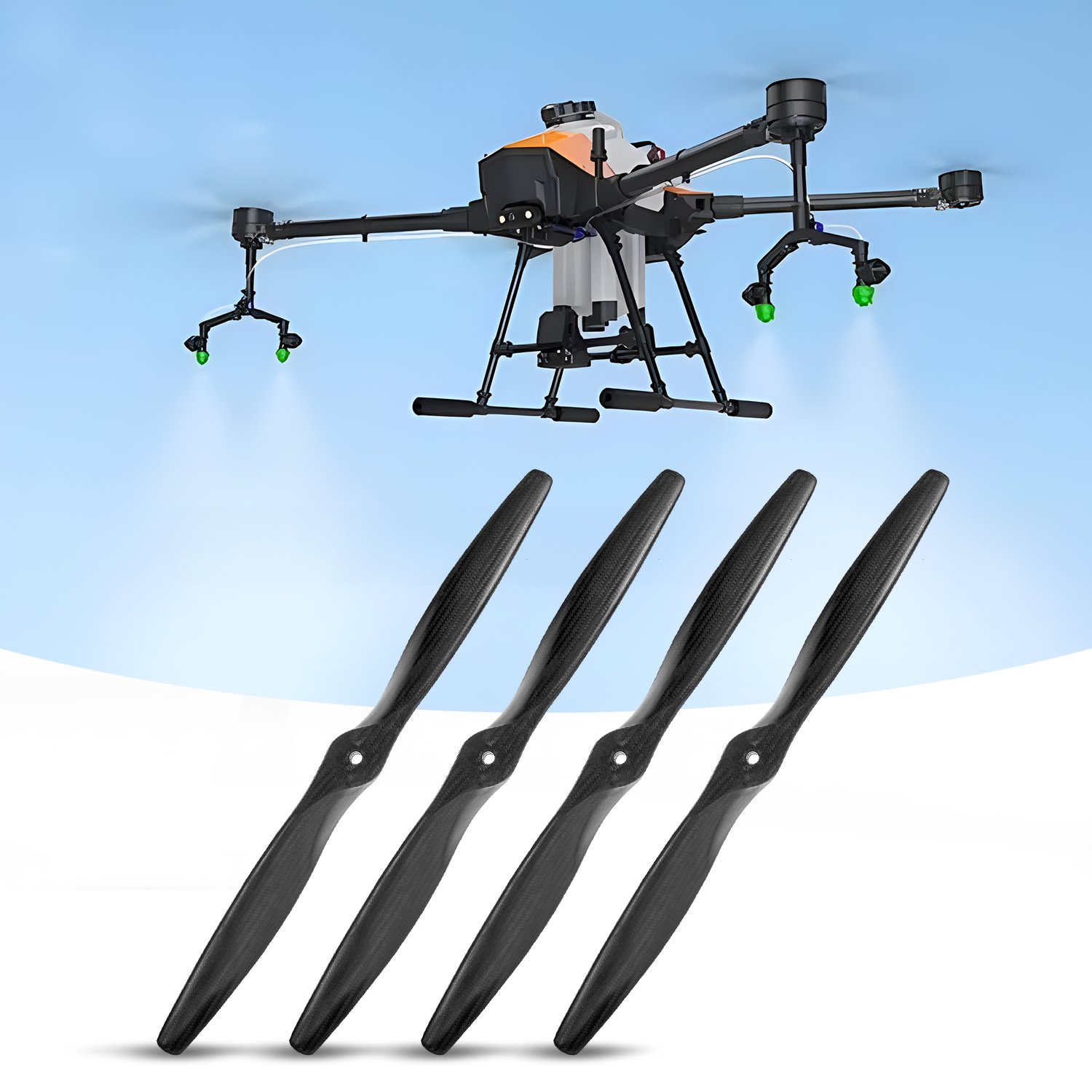 Propeller UAV Fixed Wing 22 X 14 Folding Propeller RC Aircraft 22 X 14 UAV Drone Props 4 Blades RC Drone Propeller