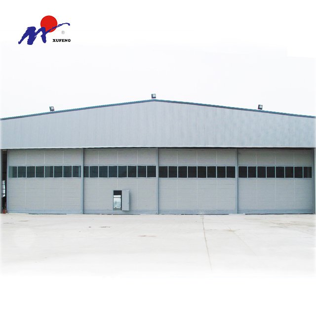 Large Factory Side Revolving Sliding Aircraft Manufacturers Automatic Hangar Sectional Door