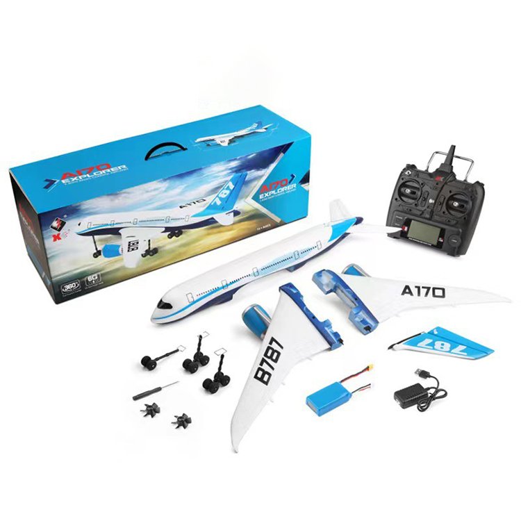 WLtoys A170 RC Airplane 660mm Wingspan 2.4GHz 4CH Brushless EPO 787 Civil Rc Airplane