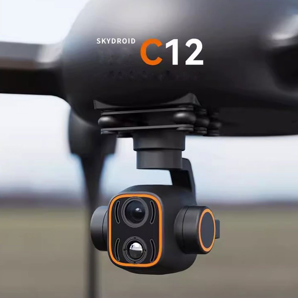 Skydroid C12 2K High Definition Thermal Imaging Camera Three-Axis Stabilized Dual Light Gimbal Inverted Dynamic Drone RC