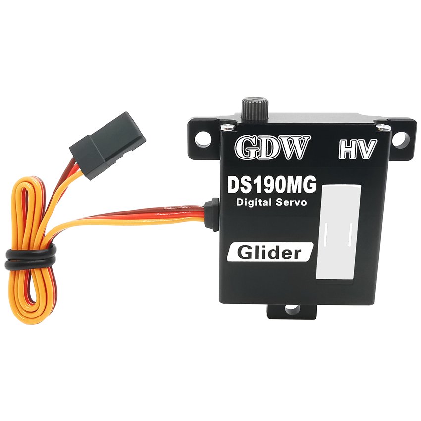 GDW DS190MG 8KG Torsion metal shell steel gear model aircraft fixed wing glider digital steering gear
