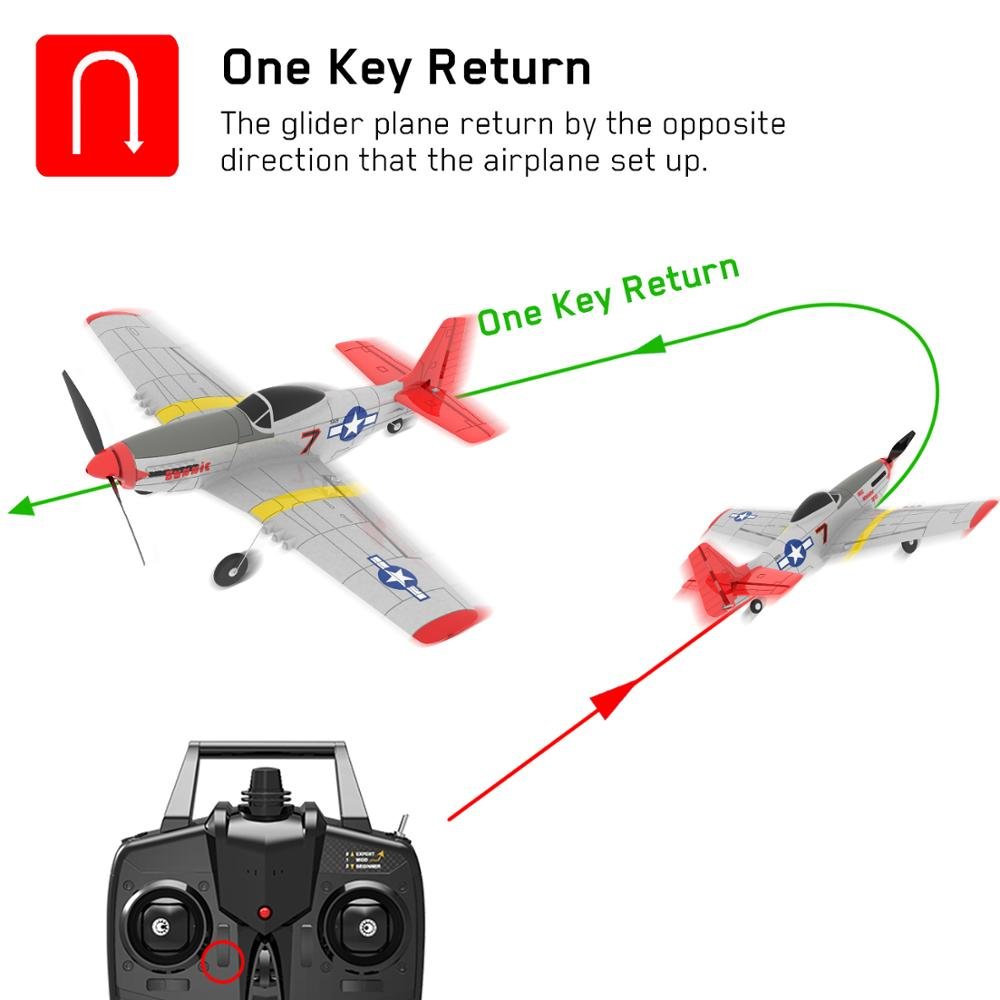 Rc Mini Plane 2-ch 400mm Ready To Go 2.4ghz 2-ch Rc Airplane Model Toys For Kids & Adults
