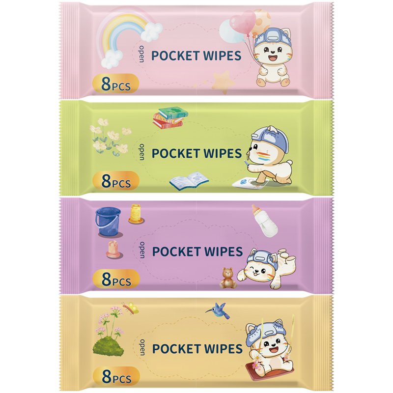BB Kitty Wholesale Baby Wipes Whips Disposable Hand Wetwipes Mini Wet Wipes With Easy Closure For Hands