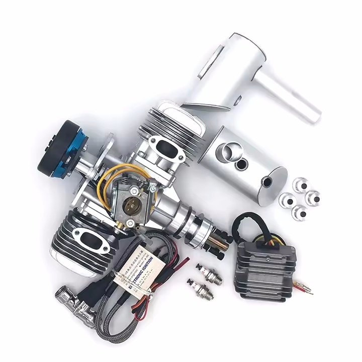 ZT120 Gasoline Model aircraft Engine Four-cylinder Two-stroke Oil-powered Model Engine Drone 120CC Displacement