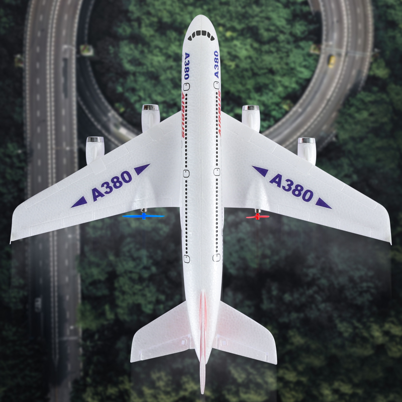 Remote Control Model Toy Helicopter Remote A380 Rc Aircraft Plane Factory Direct Sales 2.4 G Durable Styrofoam Airplane 110m Box