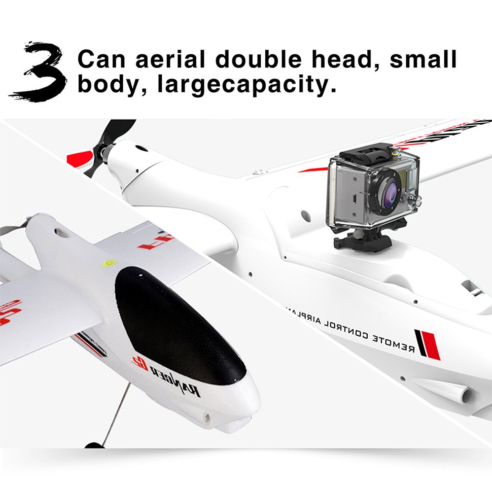 2000mm Wingspan PNP RC Airplane with Brushless Motor and Camera Mounting Platform for Experienced Hobbyists