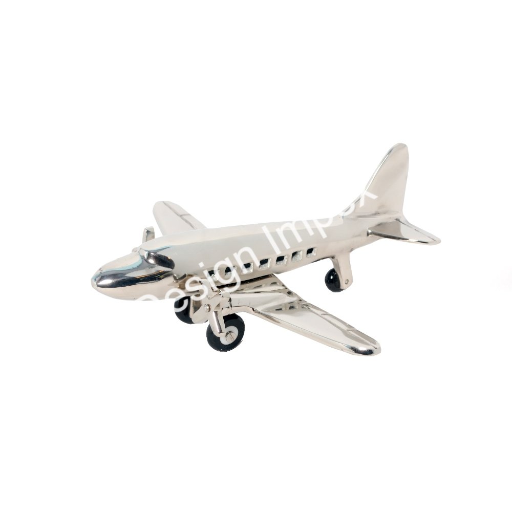 Nickel Plated Boeing Aircraft Model Desk And Showcase Display Easy Portable Elegant Airplane Models In Customized Size