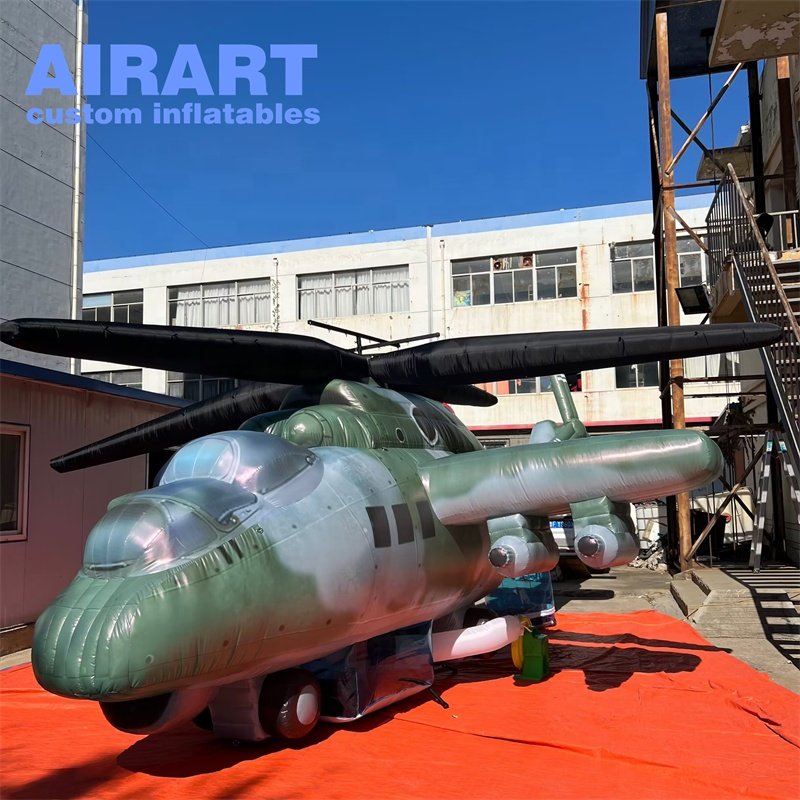 Inflatable Helicopter Balloon Inflatable aircraft Model For Decoration