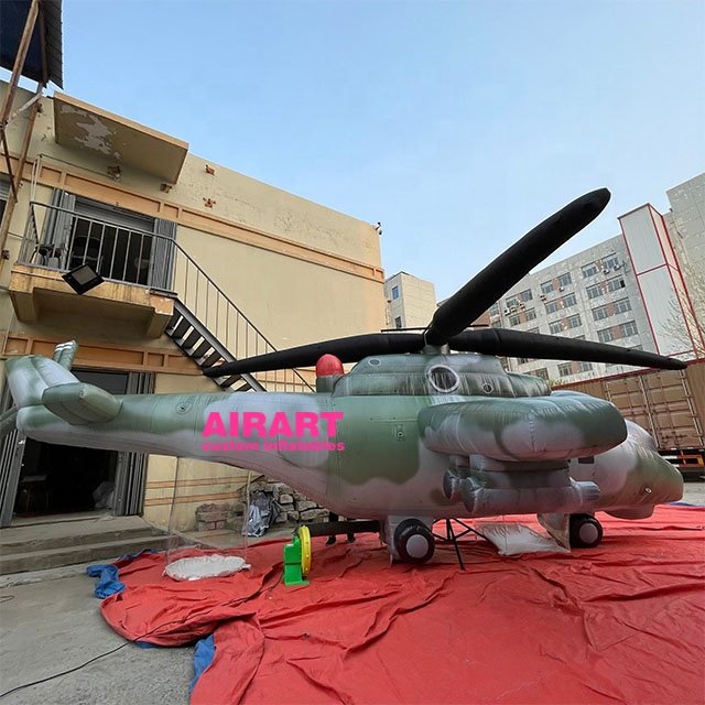 Inflatable Helicopter Balloon Inflatable aircraft Model For Decoration