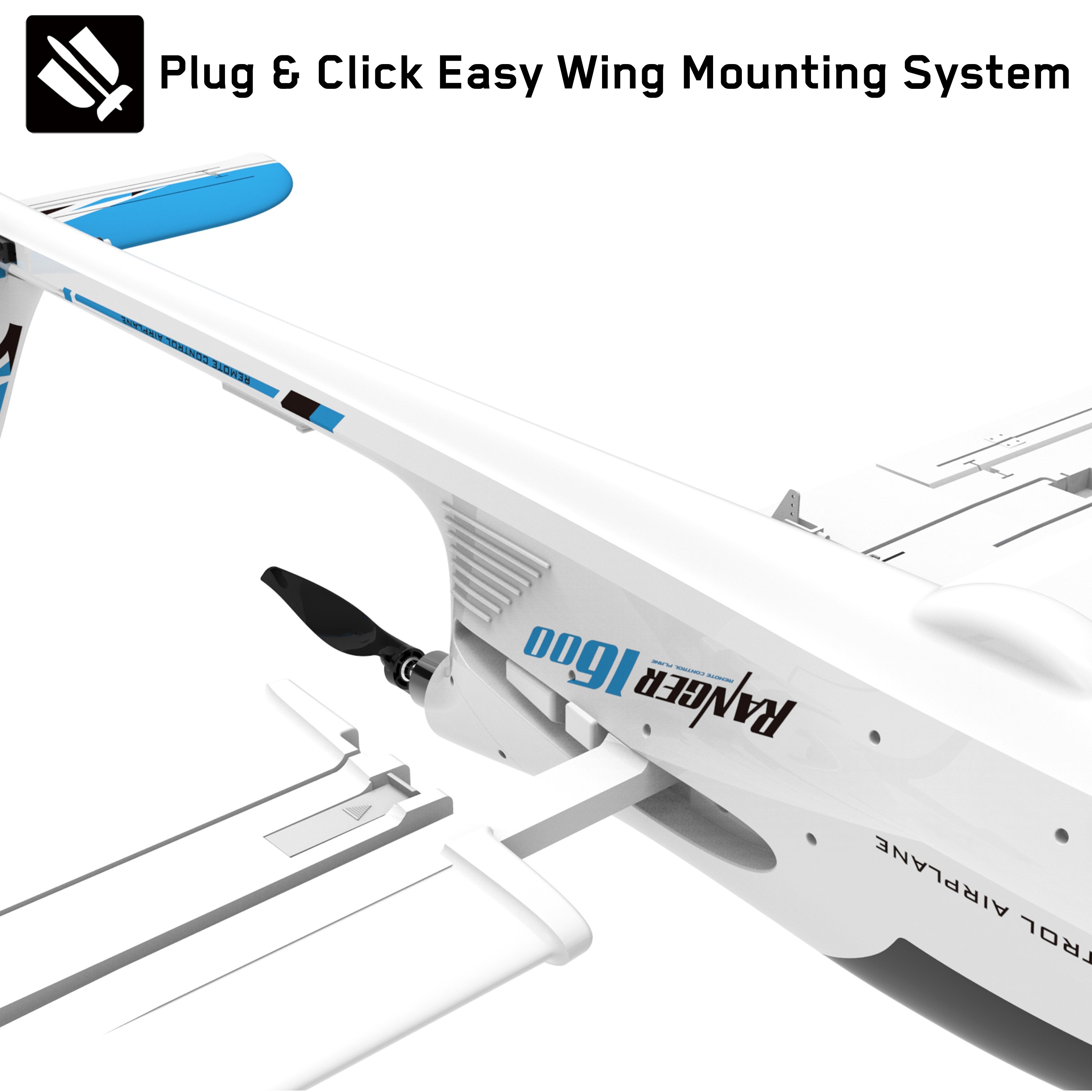 Radio Control FPV Glider RC Airplane Ranger 1600 KIT Without Electronic Parts