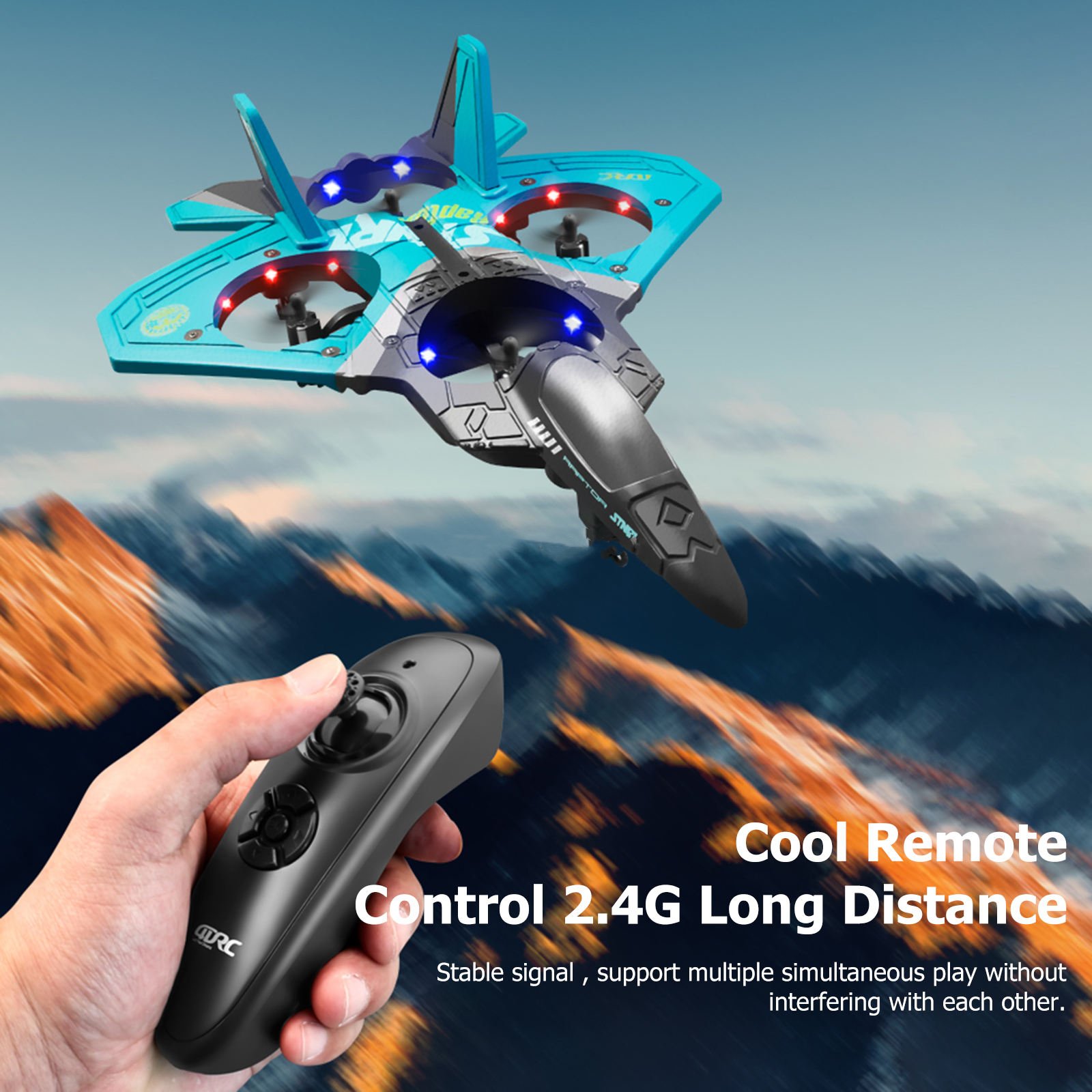 2.4GHz kids V17 jet flying jet aero maquette aviones a escala avion control remoto air airplane rc plane toy airplane model