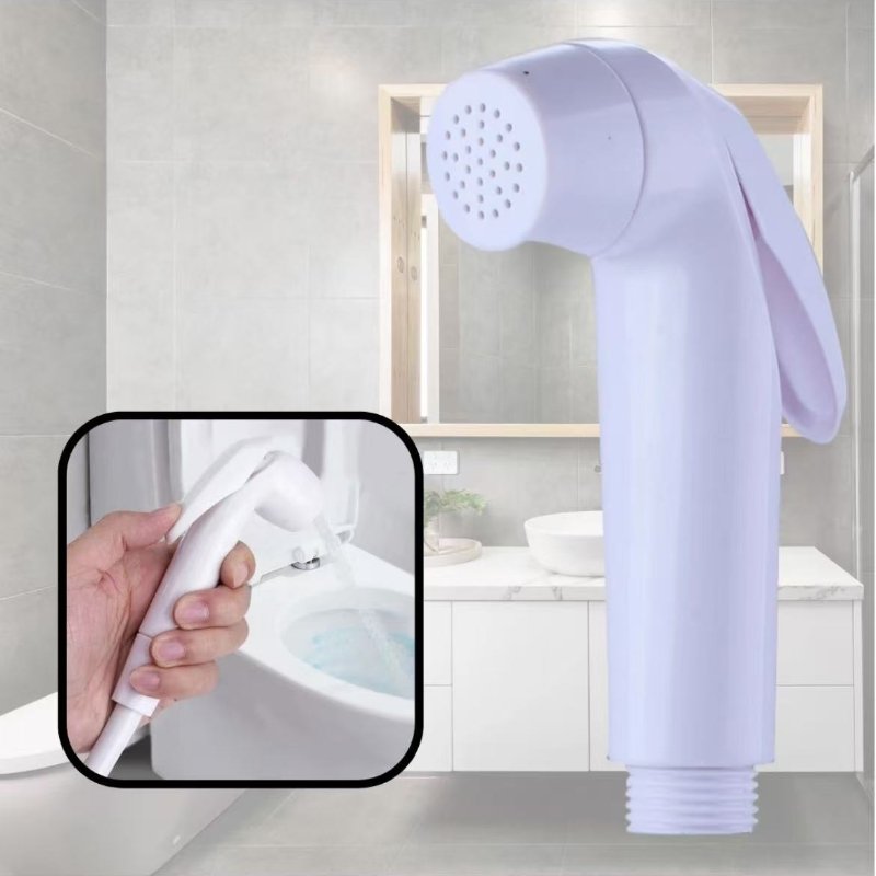 White PP Plastic Handheld Woman Washer Set Toilet Companion Pressurized Spray Gun Cleaner Small Flower Sprinkler Bidets Product