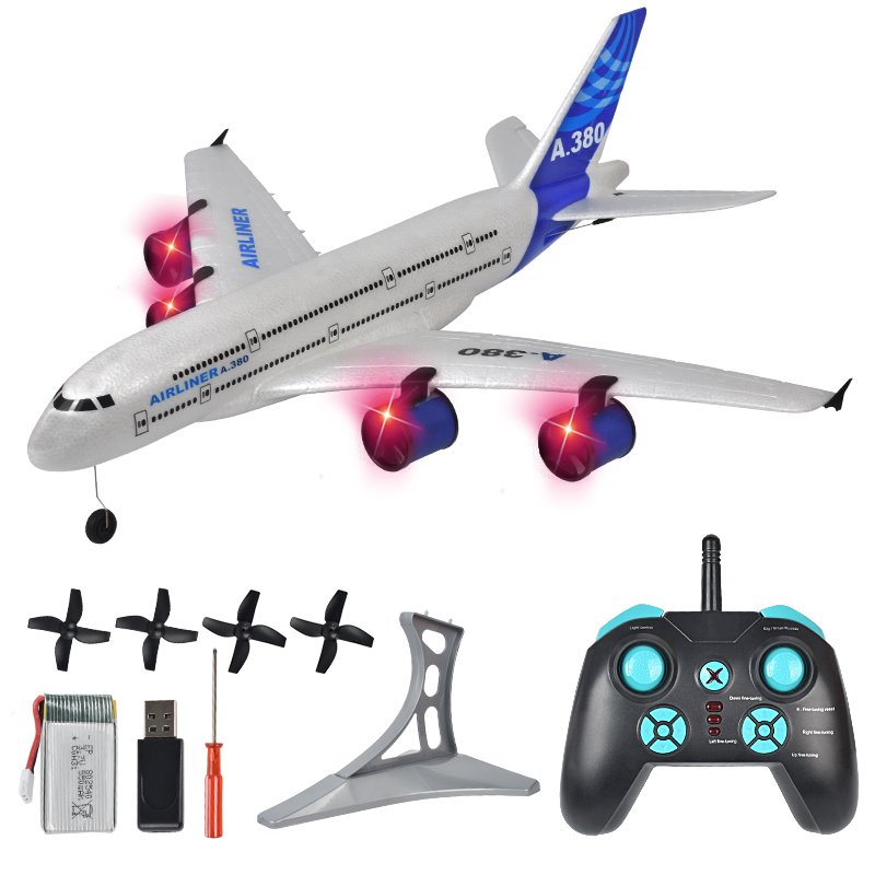 380-747 3CH 2CH Model Flying Jet Electric Toy Plane EPP Aircraft 2.4G RC Drone Juguet Avion Control Planes Helicopters