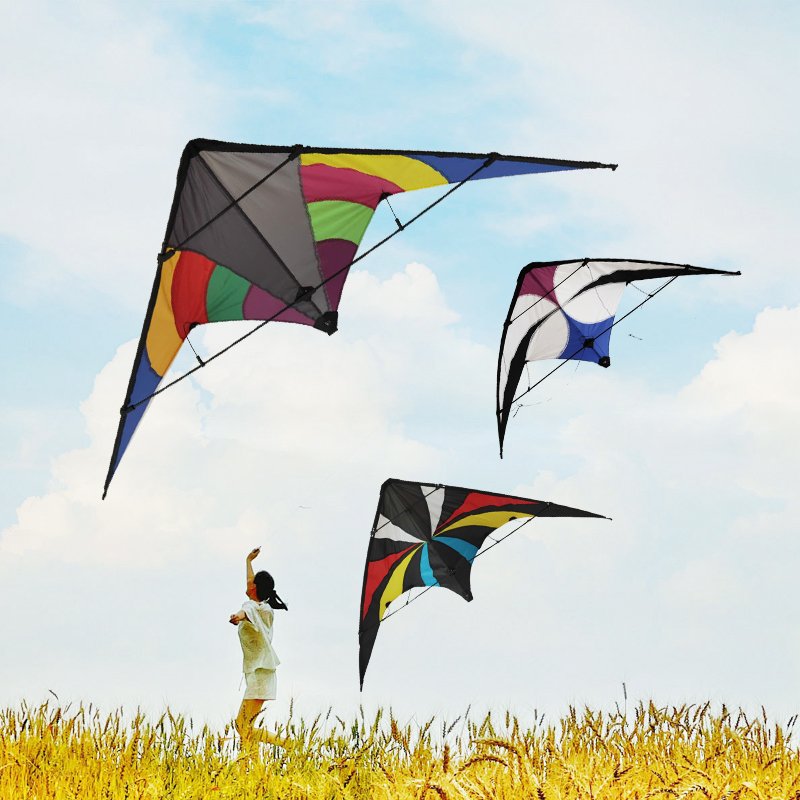 New style custom Portable Polyester easy Flying bird shape scarer eagle kite
