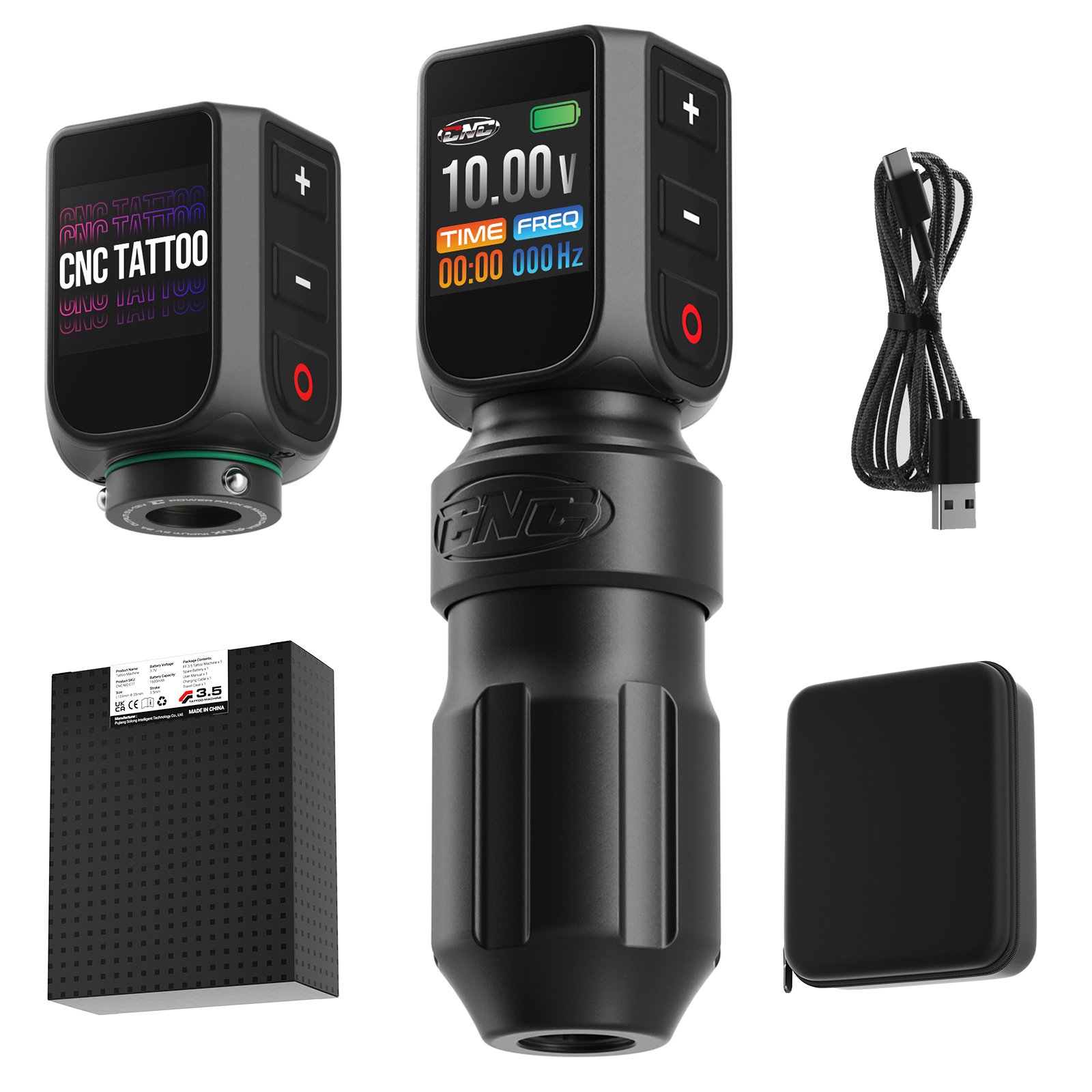 Professional Best Wireless Tattoo Machine Pen Gun with Battery and RCA Connection for Body Art