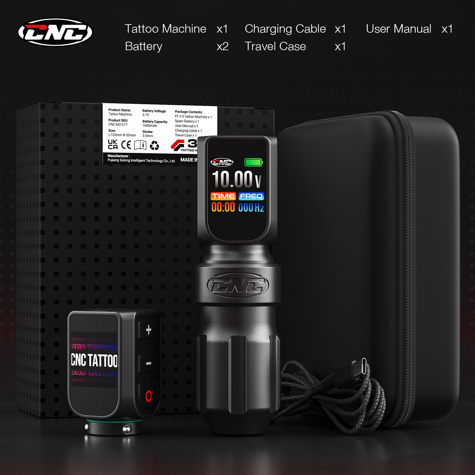 Professional Best Wireless Tattoo Machine Pen Gun with Battery and RCA Connection for Body Art