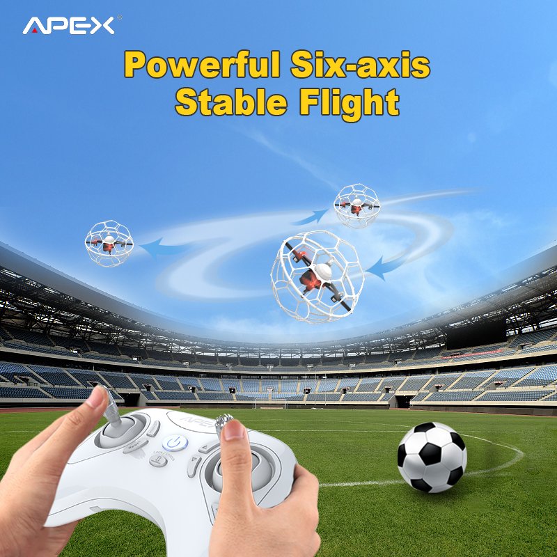 Soccer drone Children's toy aircraft quadcopter remote control competition primary and secondary school students education drone