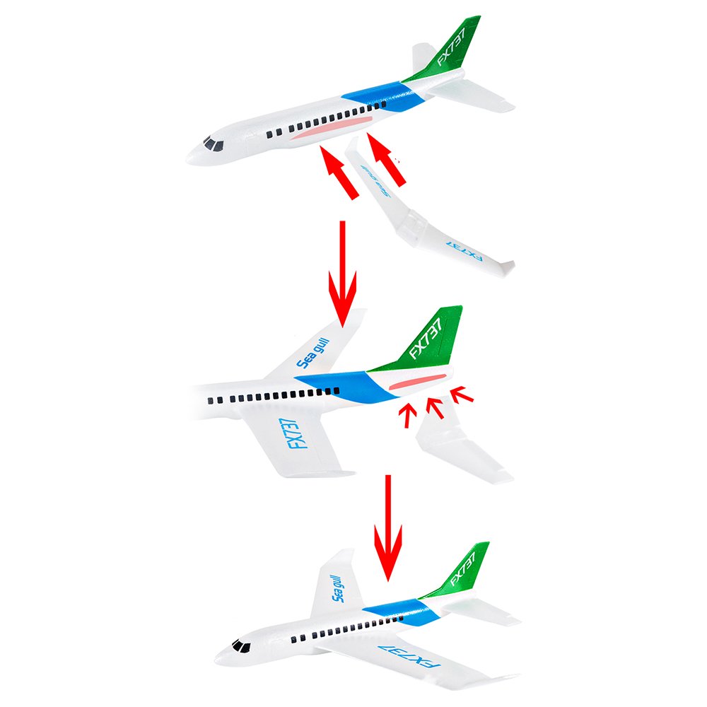 Xueren FX-737 FX737 Glider Aircraft 480mm Wingspan New Design Airplane Model Glider plane EPP Foam DIY Drone Children toys