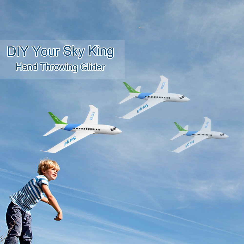 Xueren FX-737 FX737 Glider Aircraft 480mm Wingspan New Design Airplane Model Glider plane EPP Foam DIY Drone Children toys