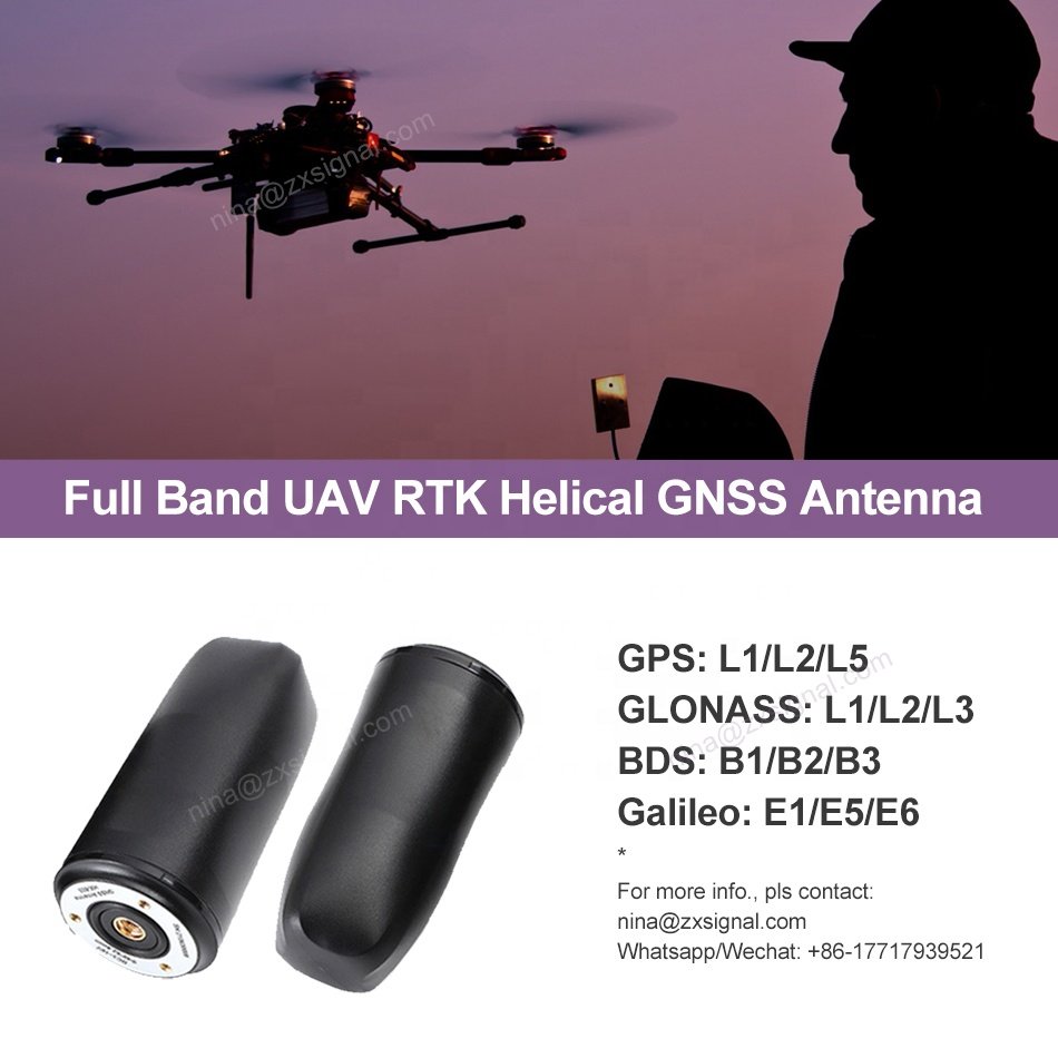 High-precision Helical Antenna L1 L2 L5 UAV RTK Measurement Robots GPS Beidou Galileo Glonass Unmanned Driving Gnss Gps Antennas