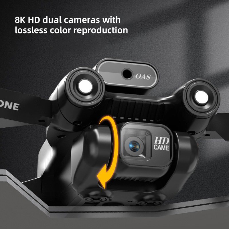 M2 Drone for Beginners - WiFi, Dual Cam, 3-Axis Gimbal, GPS, Foldable
