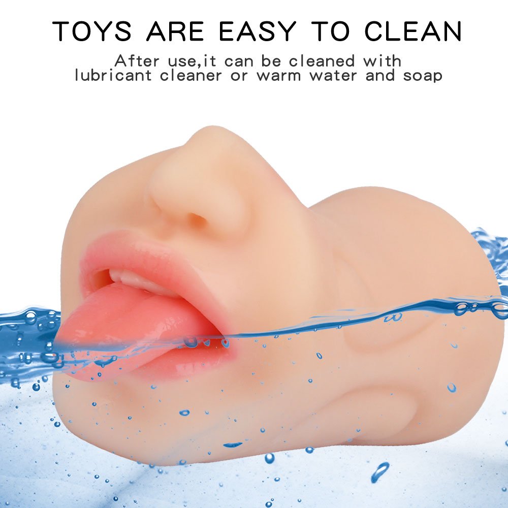XISE Male Masturbation Device TPE Material Sex Toy with Soft Touch Easy Clean Elastic and Odorless Oral Massage Private Life