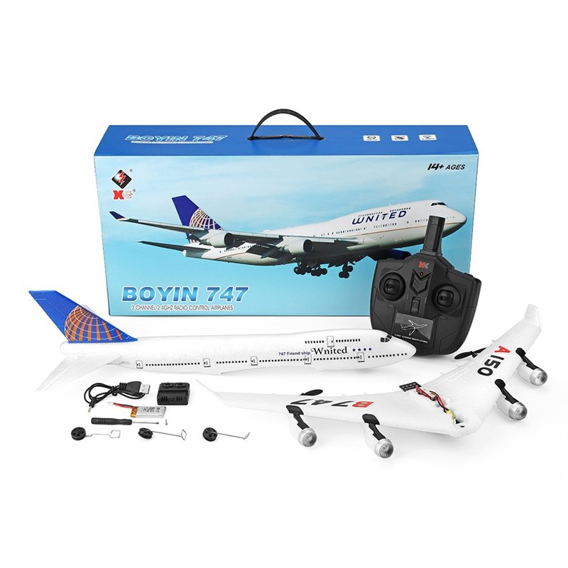 2023 WLtoys A150 RC Airplane 3CH RC Plane RC Glider Boeing B747 Model Fixed Wing EPP Remote Control Aircraft Toy XK A150-B747