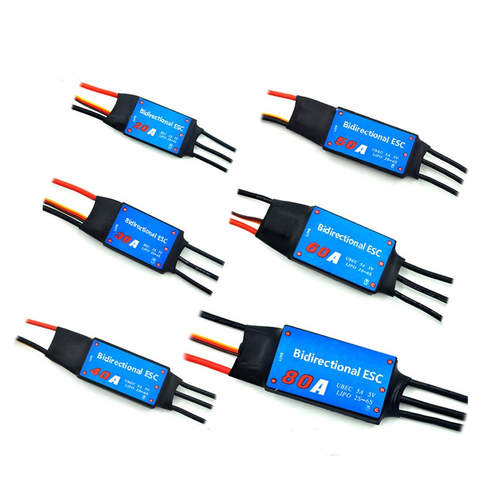 Bidirectional Brushless ESC 20A30A40A50A60A80A aircraft model remote control boat wind powered boat underwater propeller