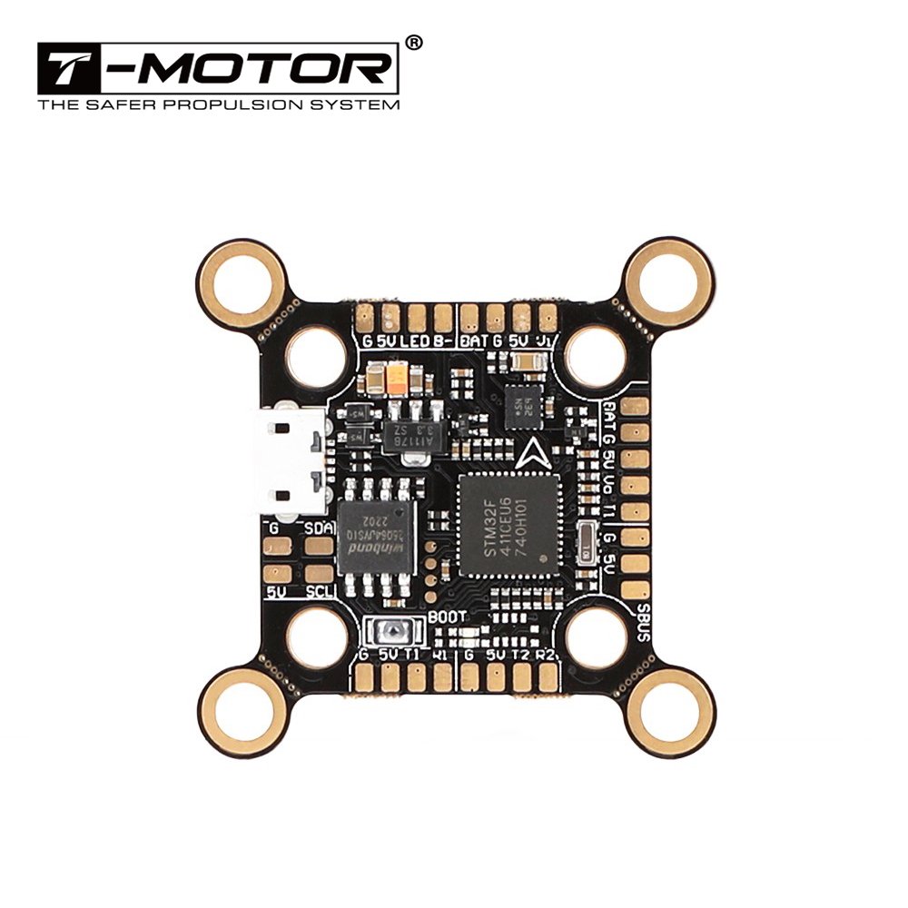 T-MOTOR Flight Controller F4 V3S Plus FC + 60A 4in1 BLheli_S ESC Stacks 30.5*30.5mm For RC FPV Racer Drone
