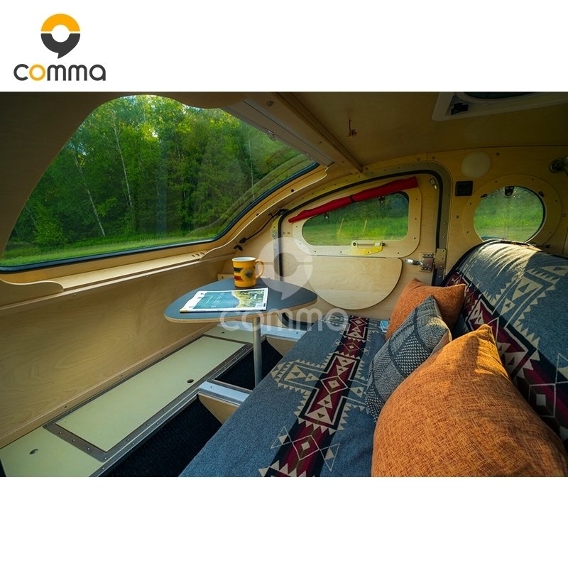 OTR Eco-friendly 4x4 rv van mini motor home stainless steel teardrop camper