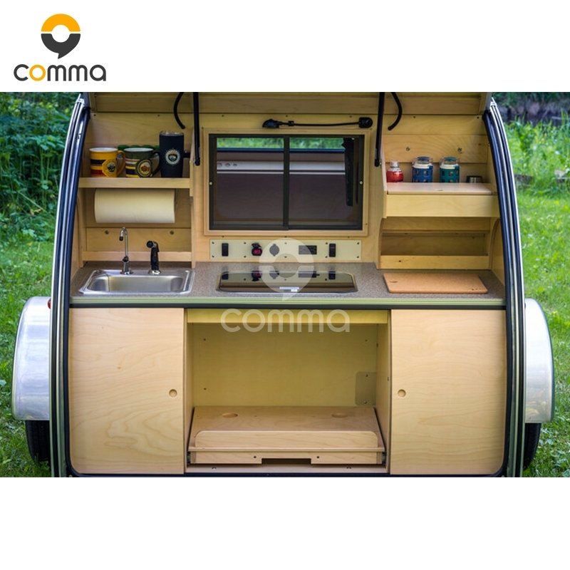 OTR Eco-friendly 4x4 rv van mini motor home stainless steel teardrop camper