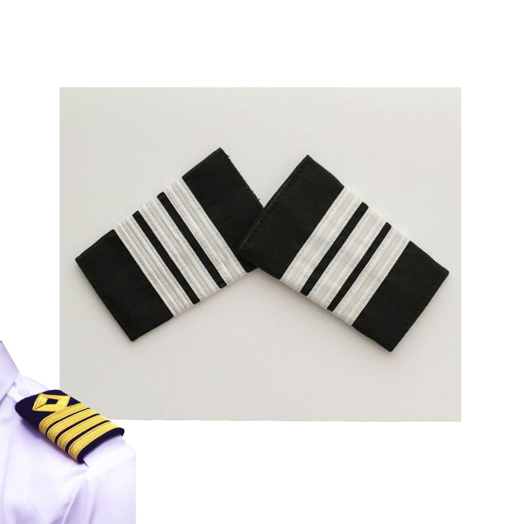 Professional Pilot Uniform Seafarer Air line Pilot HIGH QUALITY PILOT EPAULETS SHOULDER BOARDS Shoulder Badges Hot Sell 5