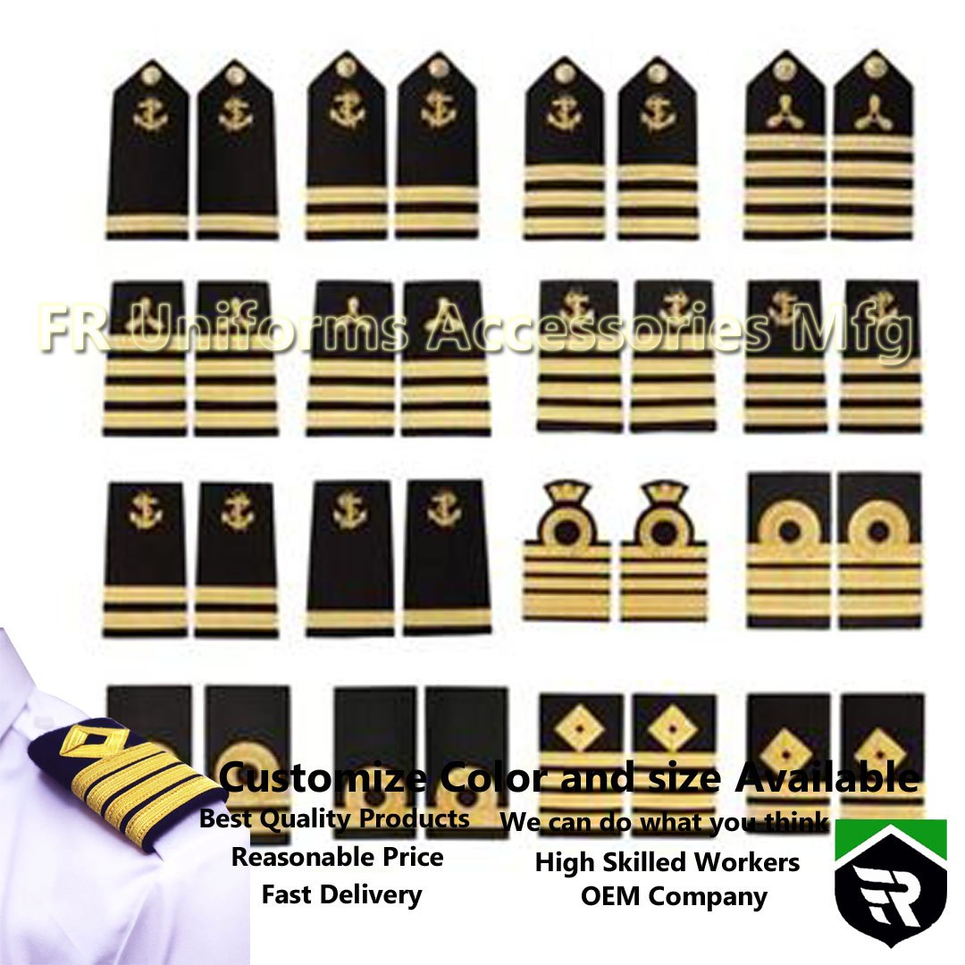 Professional Pilot Uniform Seafarer Air line Pilot HIGH QUALITY PILOT EPAULETS SHOULDER BOARDS Shoulder Badges Hot Sell 5