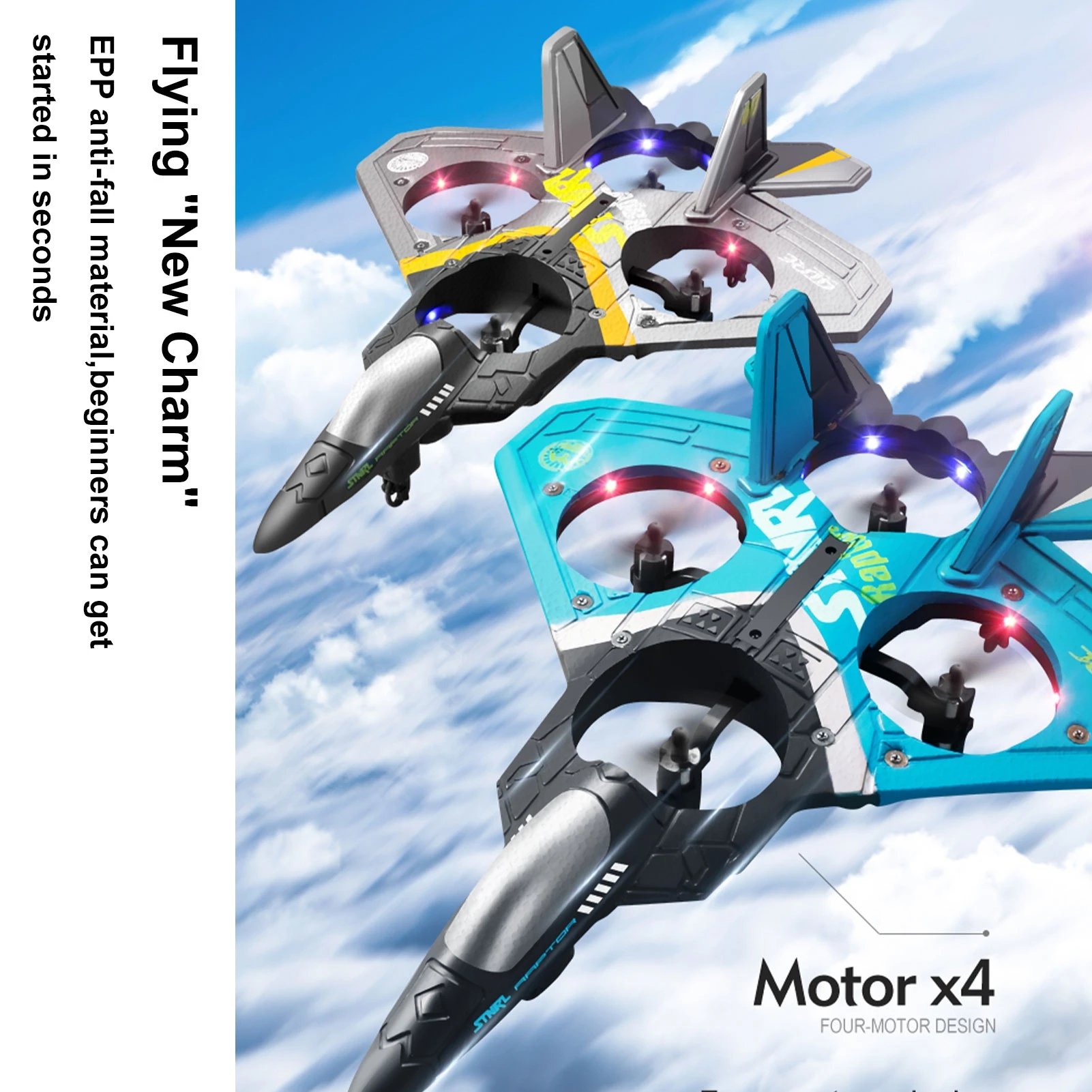 Flugzeuge 2.4G Fighter V17 Aero Jet Plane EPP Foam Model Toy Air Flying Glider Remote Control RC Stunt Airplanes Aircraft