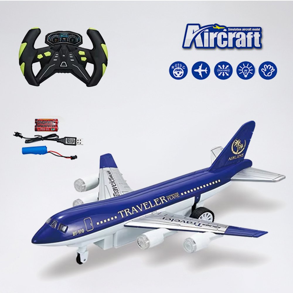 Plastic Remote Control Passenger Jet Aircraft 4 Channel Travel Airliner rc airplane toys air plane model rc plane toys
