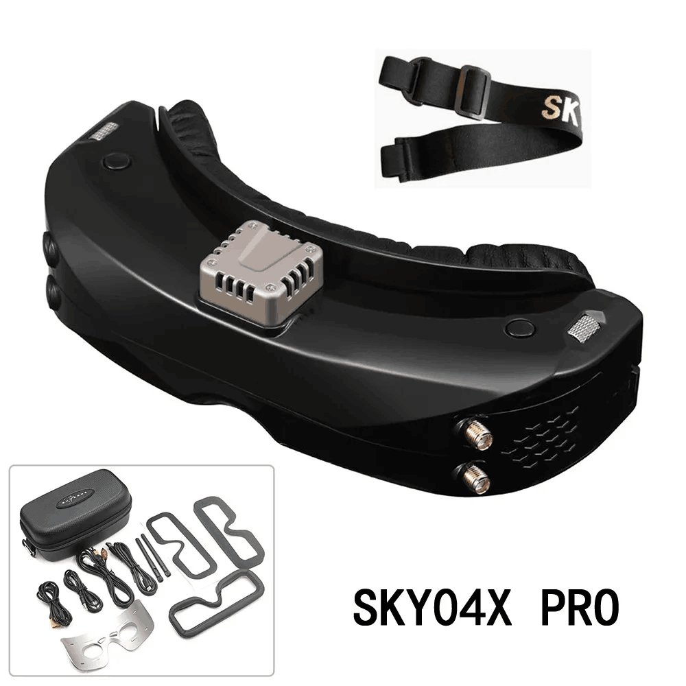 Skyzone SKY04X PRO 5.8Ghz 48CH Fpv Glasses Support 2d/3d Hdmi Build In Headtracke With Fan Dvr Camera Rc Plane Racing Fpv Drone