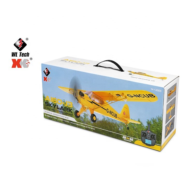 Top Wltoys XK A160 6G Radio Control Aircraft Model J3 Brushless 5CH Fixed Wing RC Air Gliders Aircraft Hang Glider For Flying