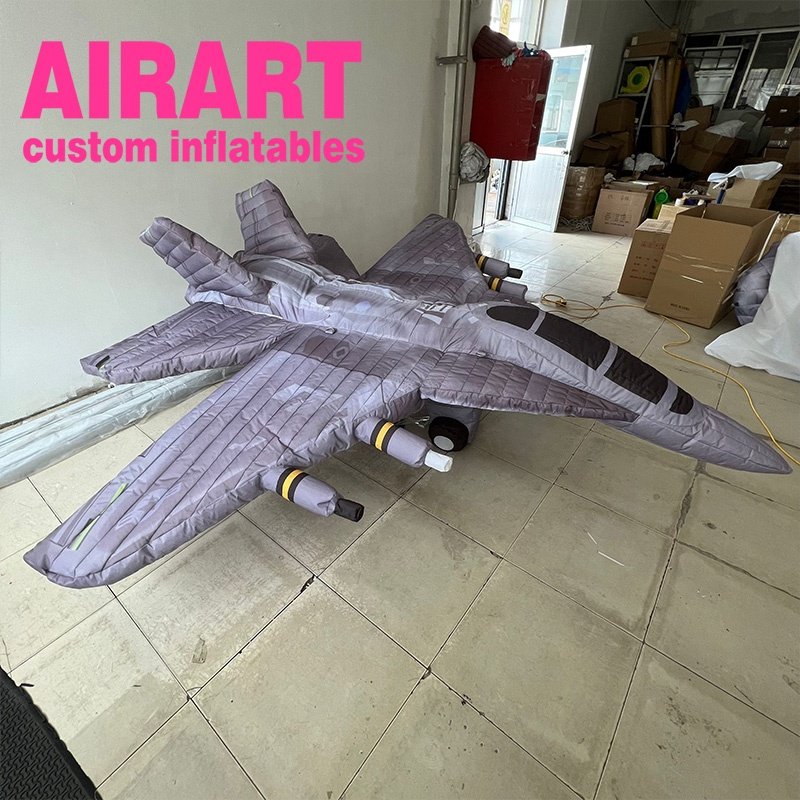 Floating Inflatable Fighter Jet Plane For Decoy