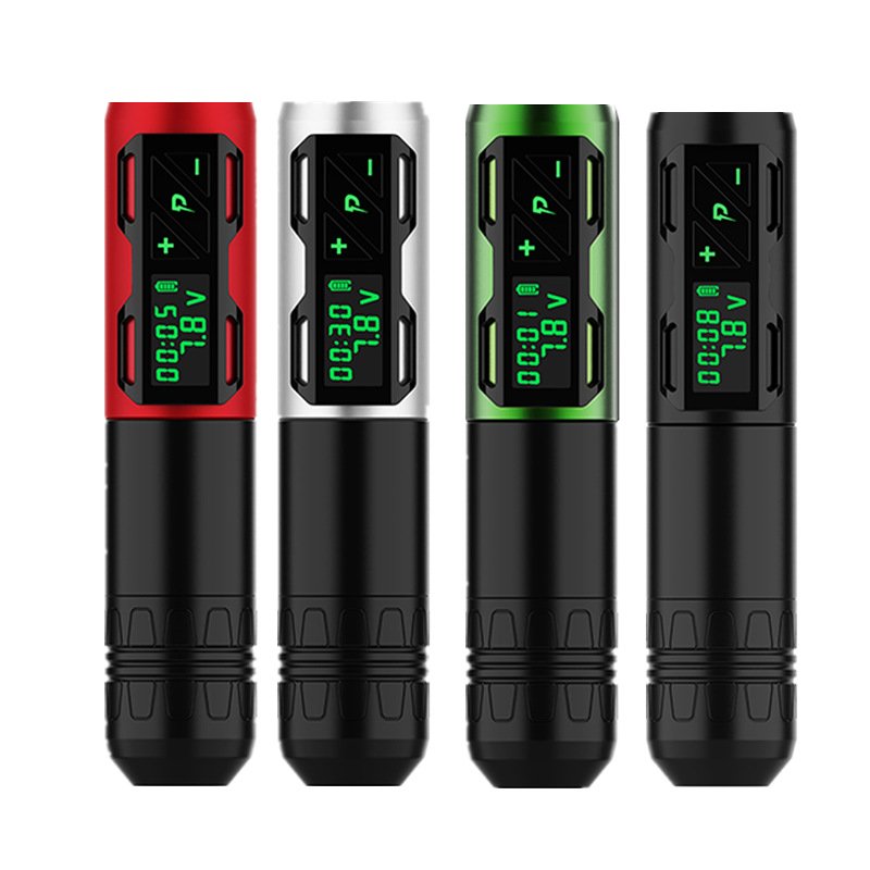 Battery Tattoo Wireless Pen High Definition USB Rechargeable Rotary Tattoo Pen LCD Display Professional Tattoo Makeup Equipment